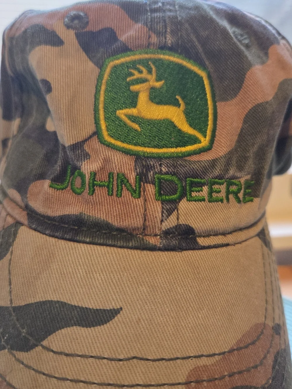 John Deere Toddler Camo Baseball Cap - Brown/Green